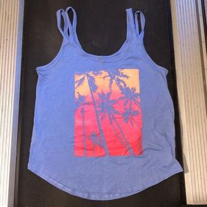 Blue American eagle workout tank top